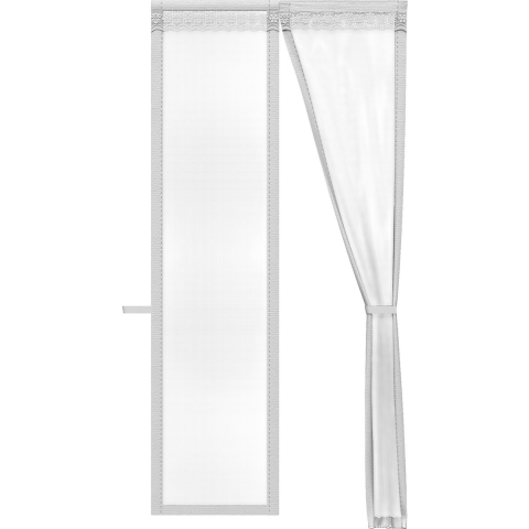 O'DADDY Deurgordijn Deluxe FIBER - Magnetisch Vliegengordijn - Voor Nieuwbouw en Standaard Deuren - Eenvoudige Installatie - Witte Hor - 92x210 cm