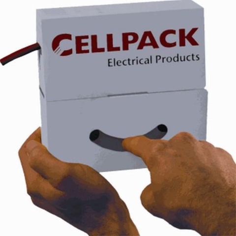 CellPack 144449 Krimpkous zonder lijm Grijs 12.70 mm 6.40 mm Krimpverhouding:2:1 8 m