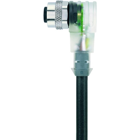 Escha 8044219 Sensor/actuator connector, geassembleerd M12 Aantal polen (sensoren): 3 Bus, haaks 2.00 m 1 stuk(s)