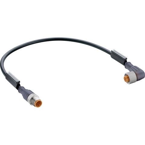 Belden 29498-1 Sensor/actuator connector, geassembleerd M12 Aantal polen (sensoren): 5 Stekker, recht, Bus, haaks 1.00 m 1 stuk(s)