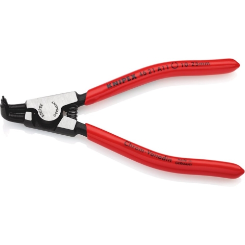 Knipex 46 21 A11 Precisie-borgveertang Geschikt voor borgringen Buitenringen 10-25 mm Puntvorm 90° haaks