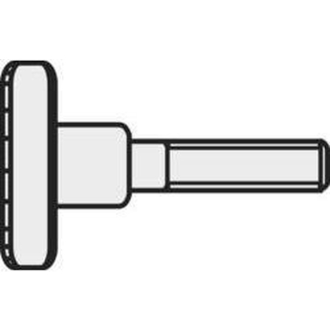TOOLCRAFT M5*10 D464-5.8:A2K 189350 Kartelbouten M5 10 mm DIN 464 Staal Galvanisch verzinkt 10 stuk(s)