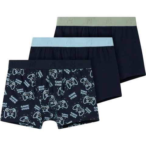 Name It Boxershorts - 3-pack - NkmBoxer - Dark Sapphire - Name It - 6 jaar (116) - Boxershorts