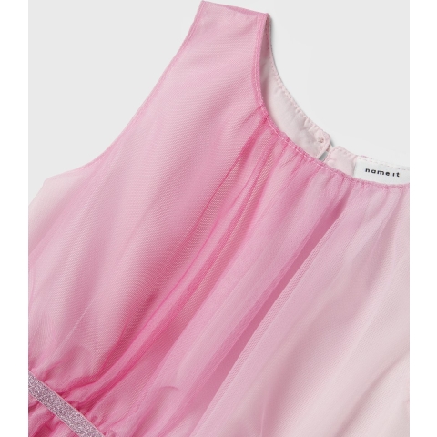 Name It Jurk - Tule - NmfVabos - Carmine Rose - Name It - 2 jaar (92) - Jurk