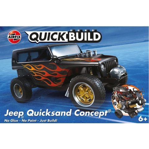 Airfix Set - SNELBOUW - Jeep Quicksand Concept J6038 - 49 Onderd - Airfix - OneSize - Blokken