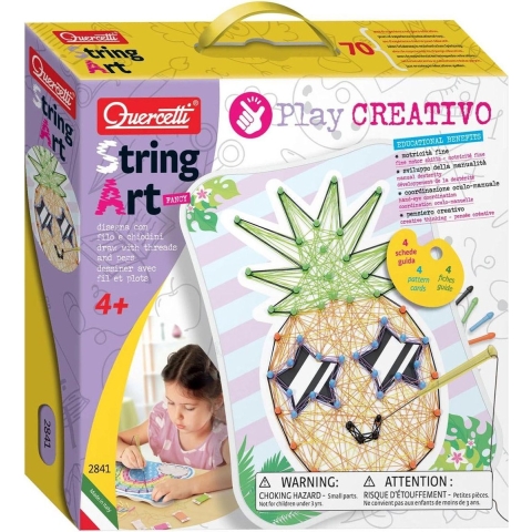 Quercetti Creatieve Speelset - String Kunst - Kawaii Fancy - Cre - Quercetti - OneSize - Creatieve Speelset