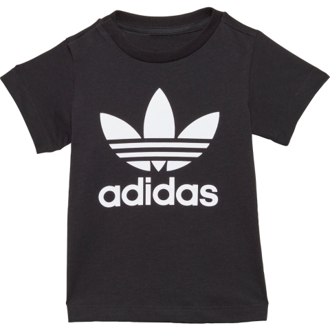 adidas Originals T-Shirt - Trefoil - Zwart/Wit - adidas Originals - 74 - T-Shirt