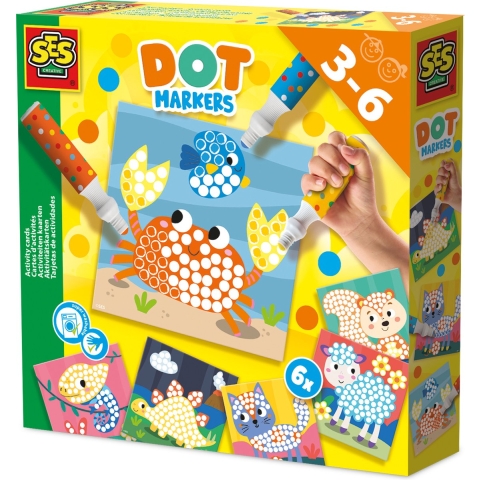 SES Creative Priktuscher - 3 Kleuren XXL - Activiteitenkaarten - SES Creative - OneSize - Marker