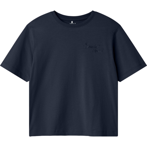 Name It T-Shirt - NkfFlutti - Navy Blazer - Name It - 7-8 jaar (122-128) - T-Shirt