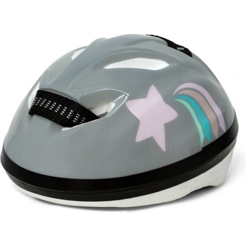 MaMaMeMo Fietshelm Tot Pop - Grijs - MaMaMeMo - OneSize - Poppentoebehoren