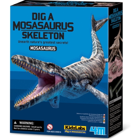 4M - KidzLabs - Opgraving Mosasaurus - 4M - OneSize - Creatieve Speelset