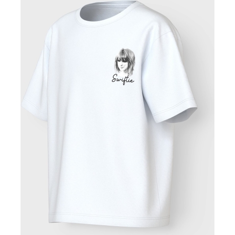 Name It T-Shirt - TSwift - NkfFern - Bright White m. Print - Name It - 6 jaar (116) - T-Shirt