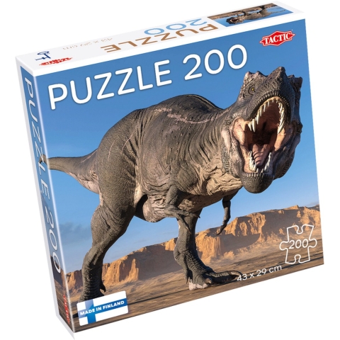 TACTIC Puzzel - Tyrannosaurus - 200 Bakstenen - TACTIC - OneSize - Puzzel