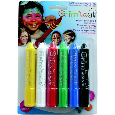Grim Tout Schmink - 6-pack - Veelkleurig - Grim Tout - OneSize - Verf