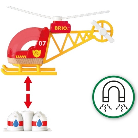 BRIO Wereldreddingshelikopter 33797 - BRIO - OneSize - Trein