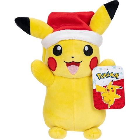 Pokemon Pluche - Pikachu with Christmas Hat (20cm)