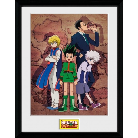 Hunter X Hunter Framed Print - Key Art Map