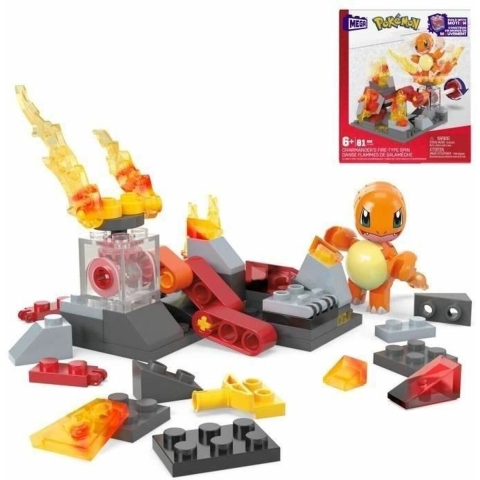 Mega Bloks Pokemon - Charmander's Fire-Type Spin