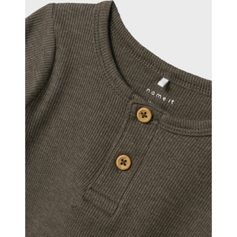 Name It Blouse - Rib - Noos - NmmKab - Bungee Koord/Melange - Name It - 1½ jaar (86) - Blouse