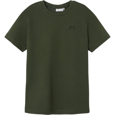 Name It T-Shirt - Noos - NkmGreg - Olive Nacht - Name It - 7-8 jaar (122-128) - T-Shirt