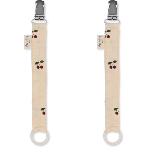 Konges Sløjd Speenkettingen - 2-pack - Cherry - Konges Sløjd - OneSize - Speenketting