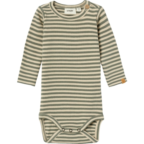 Lil Atelier Romper l/s - NbmGago - Noos - Mist/Agave Green - Lil Atelier - 68 - Romper L/S