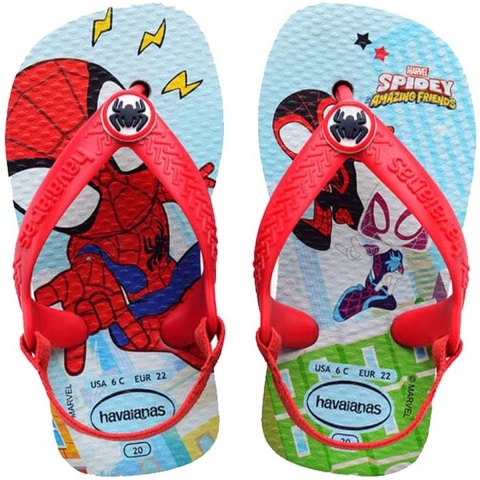 Havaianas Slippers - Baby Marvel - Blue/Ed - Havaianas - 21 - Slippers