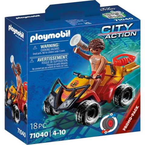 Playmobil City Action - Badmeester ATV - 71040 - 18 Onderdelen - Playmobil - OneSize - Speelgoed