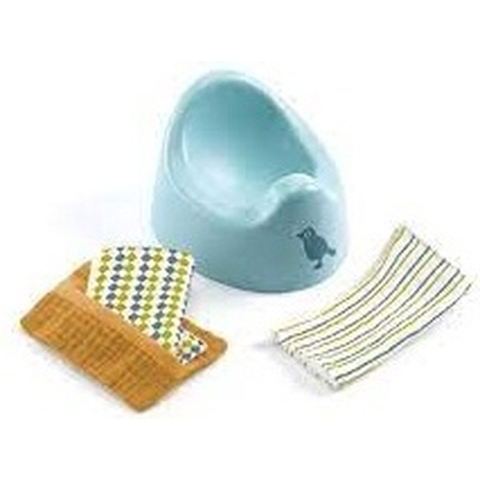 Djeco Poppentoebehoren - Potje & Doekjes - Djeco - OneSize - Poppentoebehoren