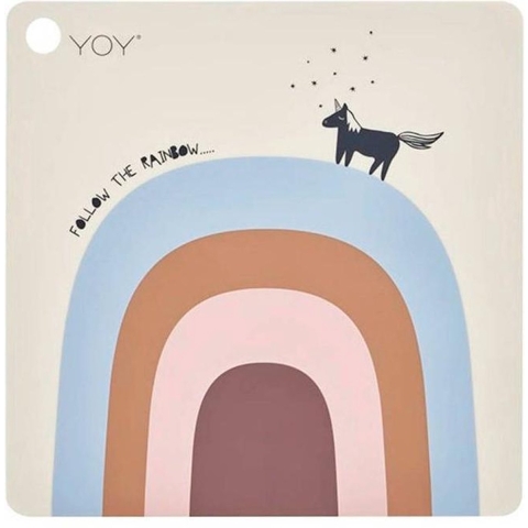 OYOY Placemat - Volg de Rainbow - Beige - OYOY - OneSize - Placemat