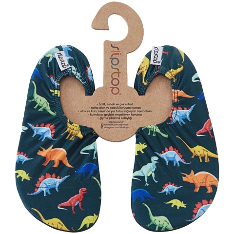 Slipstop Waterschoenen - UV50+ - Junior - Dino - SlipStop - 30/32 - Badschoenen