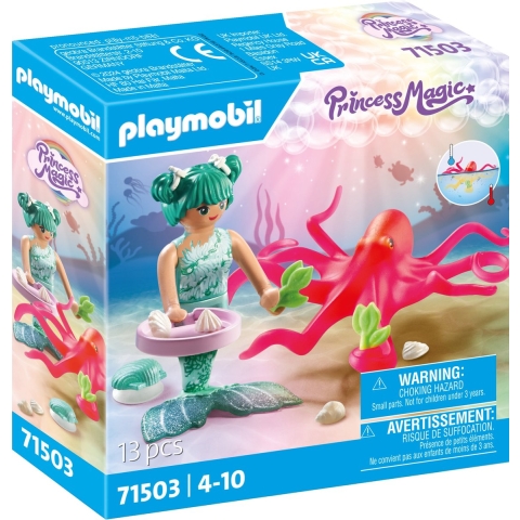 Playmobil Princess Magie - Zeemeermin m. Inktvis - 71503 - 13 D - Playmobil - OneSize - Speelgoedfiguur