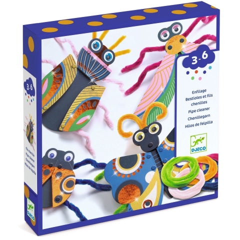 Djeco Creatieve Speelset - DIY - Trek On String - Klein Dier En  - Djeco - OneSize - Creatieve Speelset