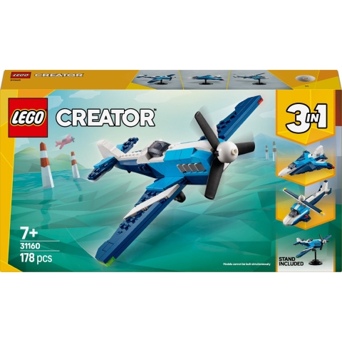 LEGO® Creator - Luchtvaart: racevliegtuig 31160 - 3-in-1 - 178 O - LEGO® - OneSize - Blokken