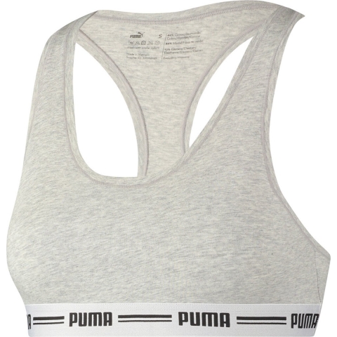 Puma Top - Racerback - Grijs Gevlekt - Puma - M - Medium - Ondergoed