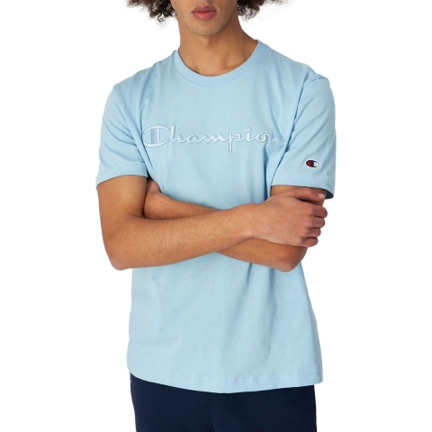 Champion Fashion T-Shirt - Ronde hals - Lichtblauw - Champion - 16-18 jaar (176-188) - T-Shirt