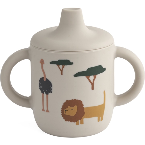 Liewood Drinkoefenbeker - Neil - Safari Sandy Mix - Liewood - OneSize - Beker