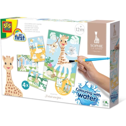 SES Creative Sophie la Girafe - Verf m. Water - SES Creative - OneSize - Creatieve Speelset