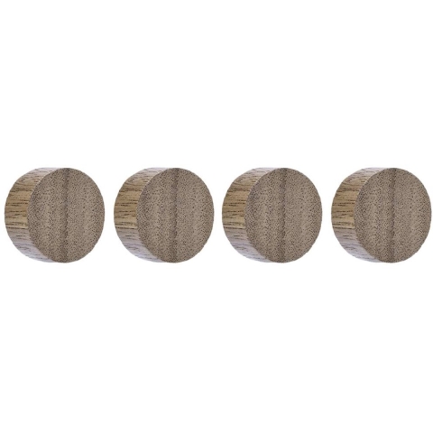 magnetoplan Magneet Circle (Ø) 30 mm Walnoot 4 stuk(s) 1665451