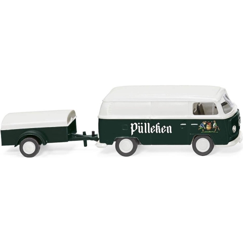 Wiking 0300 05 H0 Bus Volkswagen T2 bestelwagen met aanhanger „Pülleken”