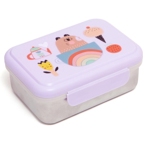 Petit Monkey Brooddoos - Roestvrij Staal - Apple Van My Oog - Pa - Petit Monkey - OneSize - Brooddoos