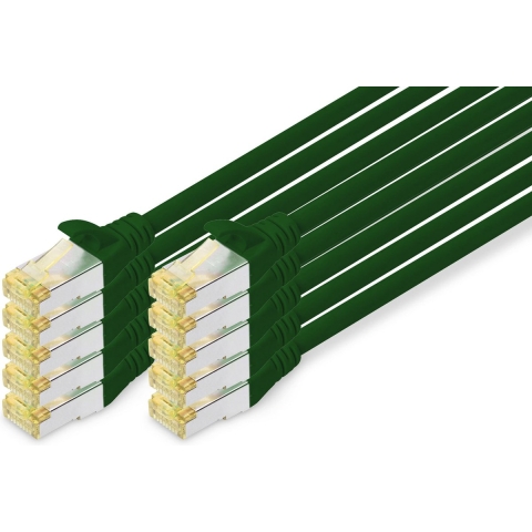 Digitus DK-1644-A-005-G-10 RJ45 Netwerkkabel, patchkabel CAT 6A S/FTP 0.50 m Groen 1 stuk(s)
