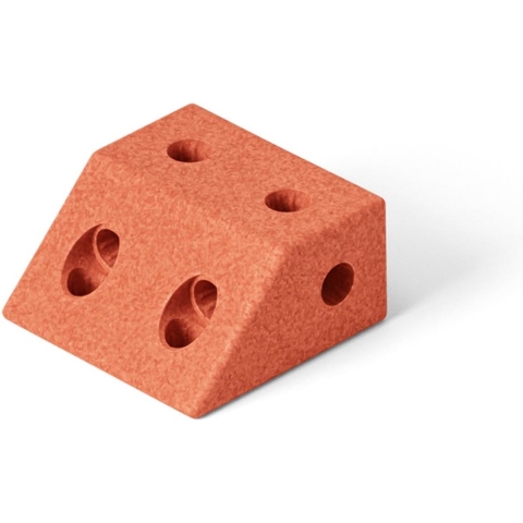 MODU Blok Hoek - 20x20x10 cm - Burnt Orange - MODU - OneSize - Activiteitenspeelgoed