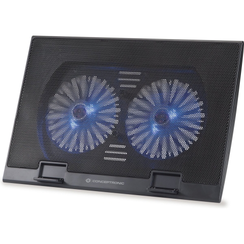 Conceptronic THANA02B Cooling-pad voor laptop In hoogte verstelbaar