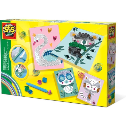 SES Creative 3D Kaart - Kaart Quilling - SES Creative - OneSize - Creatieve Speelset