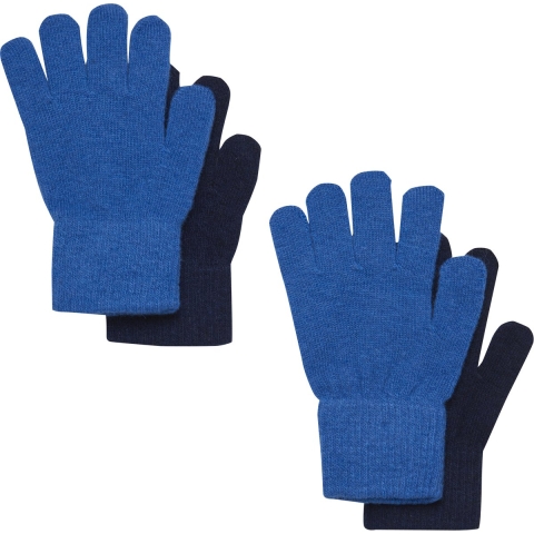 CeLaVi Handschoenen - Wol/Nylon - 2-pack - Helder kobalt/Navy - CeLaVi - 3-6 jaar (98-116) - Wanten