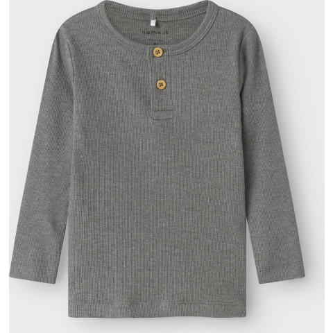 Name It Blouse - Rib - Noos - NmmKab - Spotlijster/Melange - Name It - 2 jaar (92) - Blouse