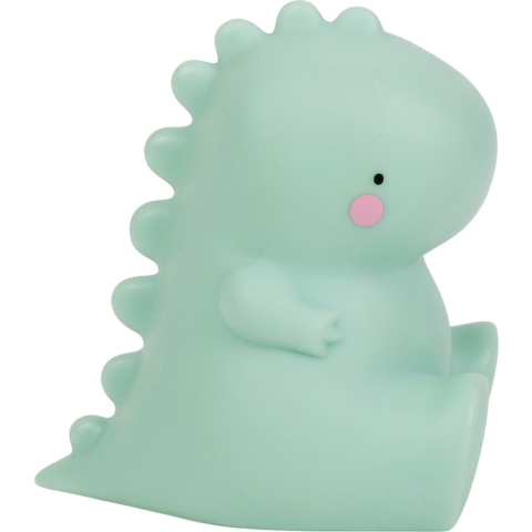 A Little Lovely Company Lamp - 12,5 cm - T-Rex - Groen - A Little Lovely Company - OneSize - Nachtlamp