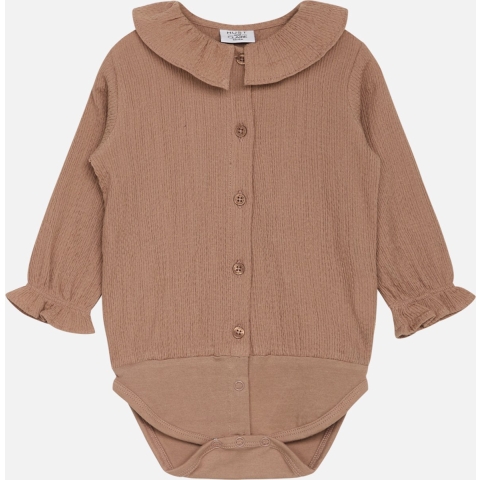 Hust and Claire Hemdromper - Bernadette - Café Rose - Hust and Claire - 1½ jaar (86) - Romper L/S