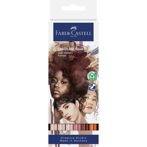 Faber-Castell Markers - 6 st. - Portret - Faber-Castell - OneSize - Marker